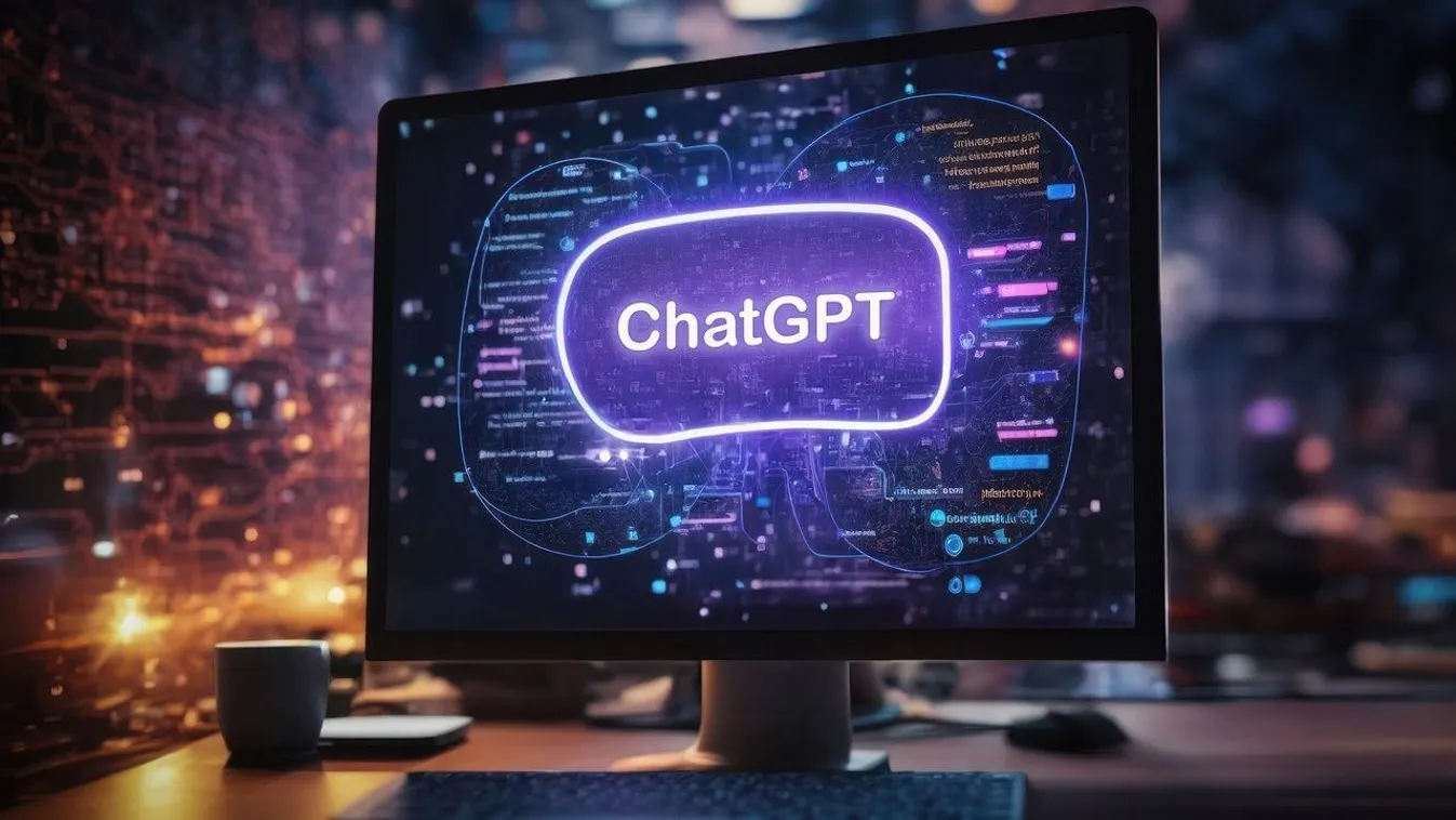 chatGPT, számítógép, monitor 