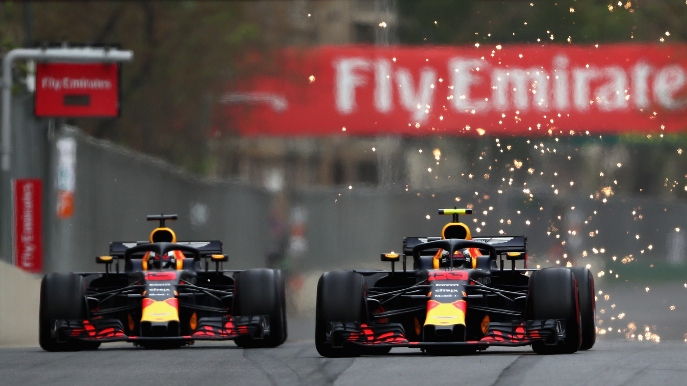 A Forma-1-es Azeri Nagydíj, Max Verstappen, Daniel Ricciardo, Red Bull Racing 
