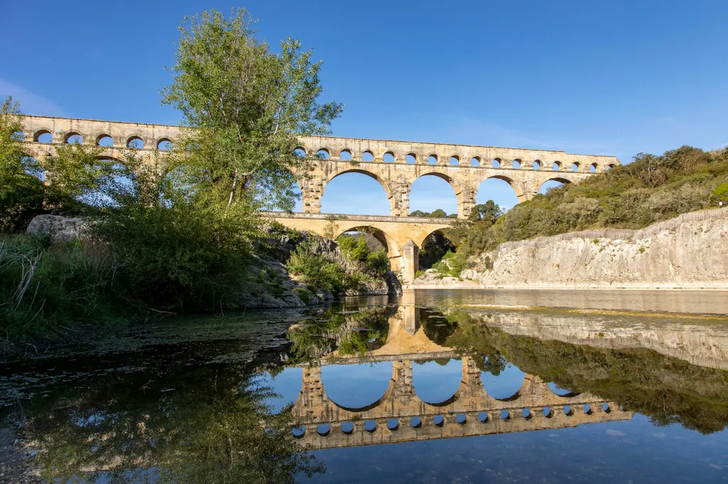 Pont du Gard római kori vízvezeték Franciaország, galéria, 2023 