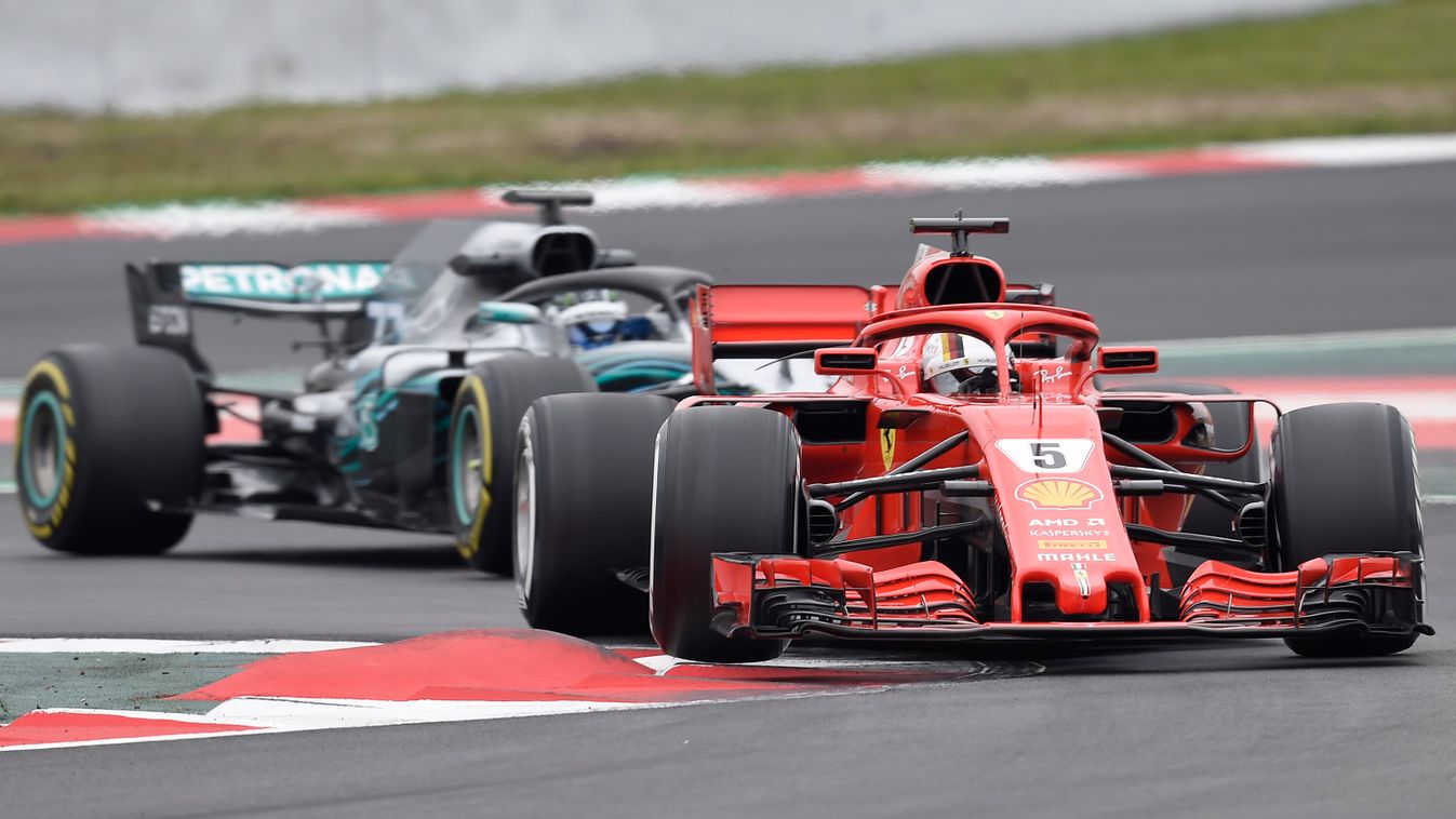 F1, Forma-1, Vettel, Ferrari, Bottas, Mercedes, Barcelona, tesztelés 2018 