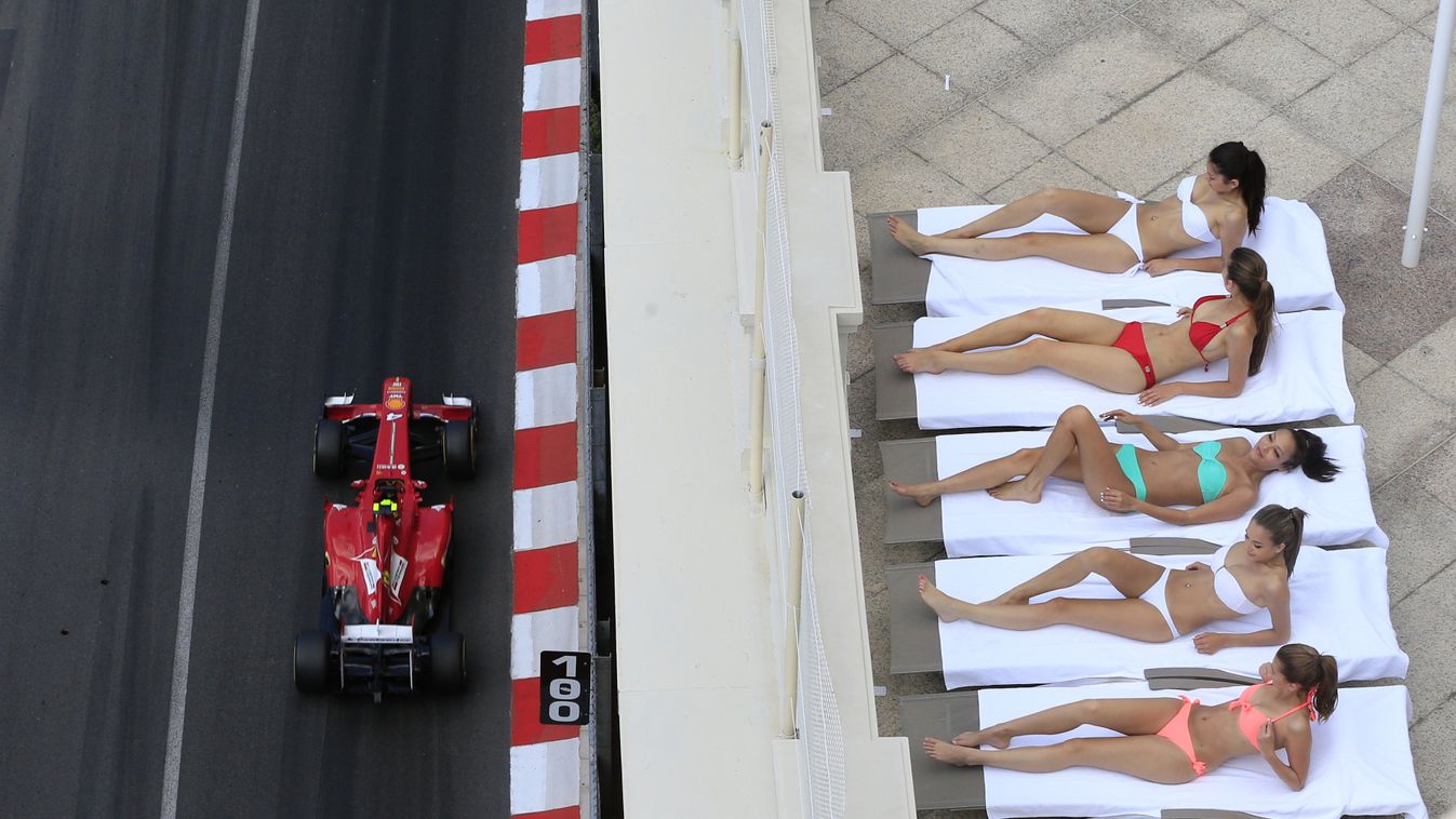 Forma-1, Felipe Massa, Scuderia Ferrari, Monacói Nagydíj 2013, bikinis lányok 