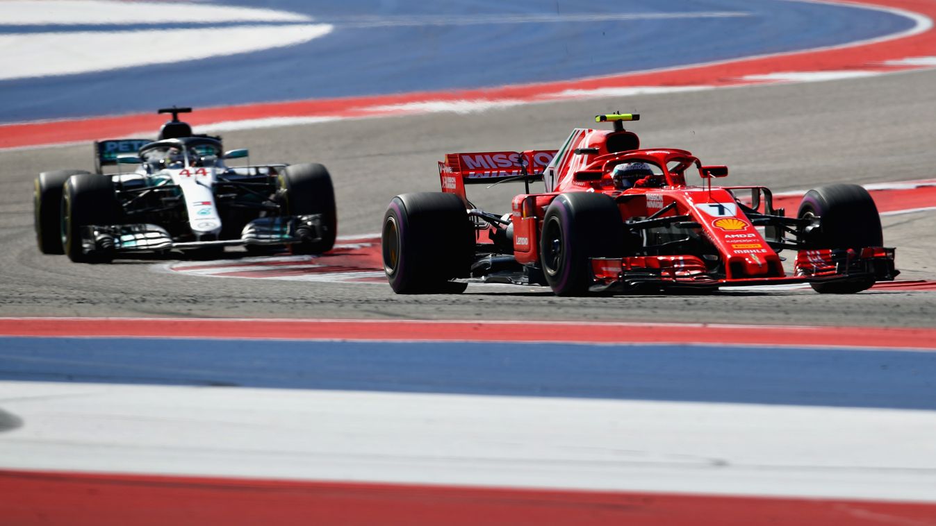 Forma-1, Kimi Räikkönen, Scuderia Ferrari, Lewis Hamilton, Mercedes-AMG Petronas, USA Nagydíj 