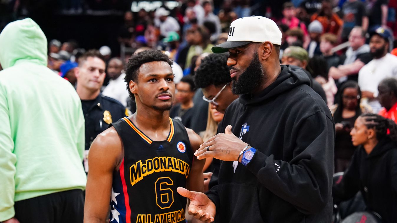 2023 McDonald's All American Game GettyImageRank1 Basketball - Sport USA Texas Houston - Texas Color Image Photography LeBron James Los Angeles Lakers Toyota Center - Houston 6 team talks Bestof All-American Game A-List Celebrity Gulf Coast States Persona