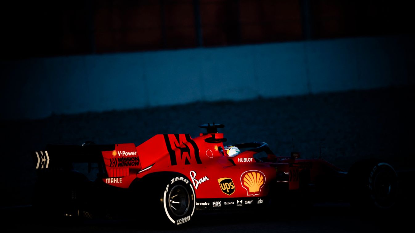 téli teszt 2020 Barcelona Sebastian Vettel 