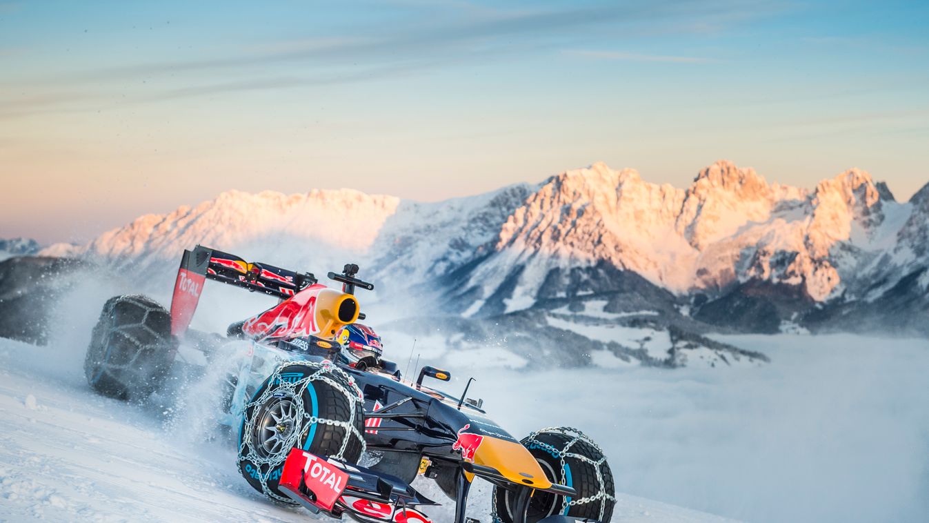 Forma-1, Max Verstappen, Red Bull Racing, Kitzbühel, tél, hó, hólánc, sípálya 