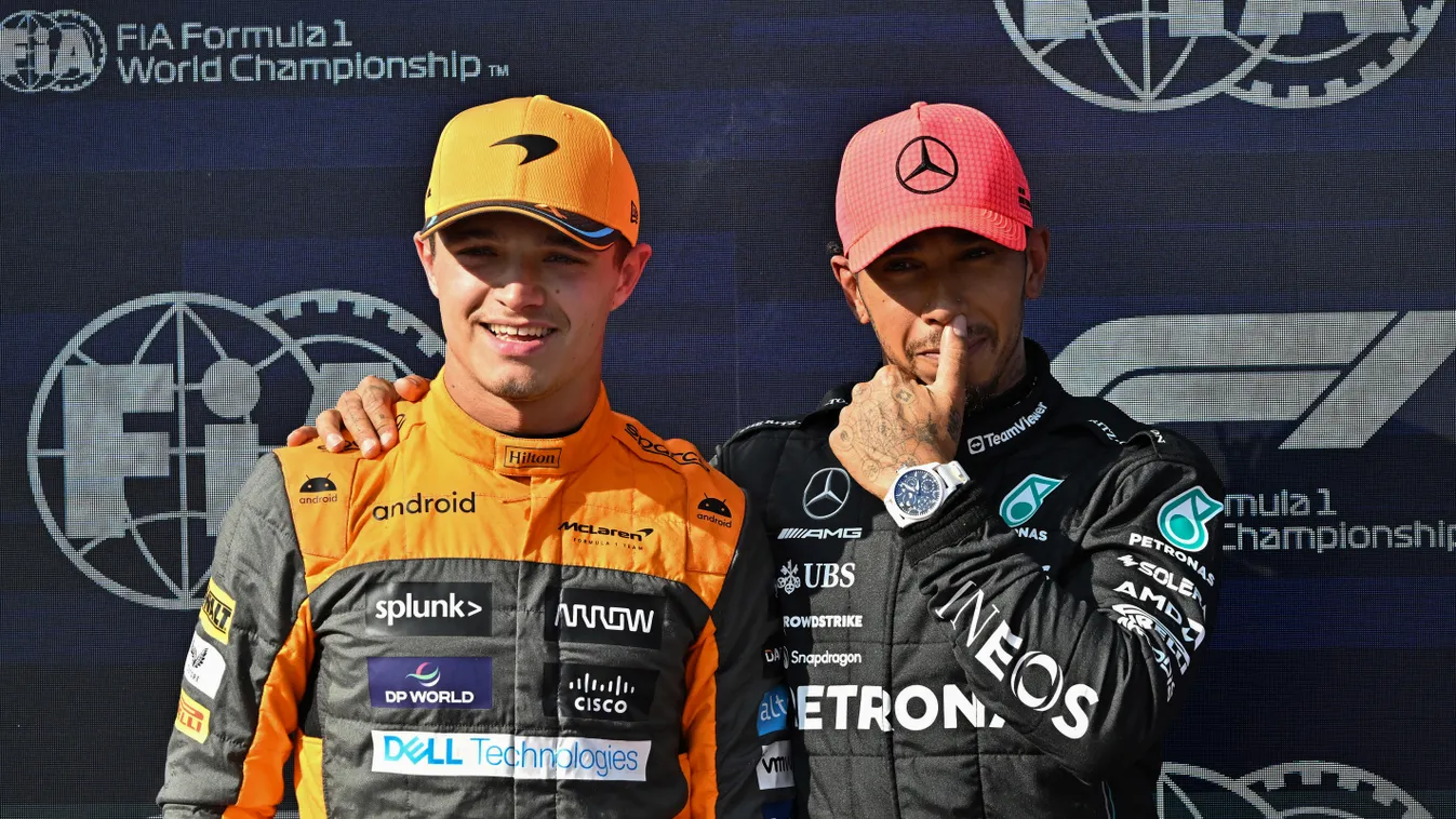 Lando Norris, Lewis Hamilton 