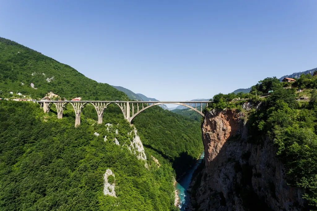 Tara-híd, Tara, híd, folyó, Montenegro 