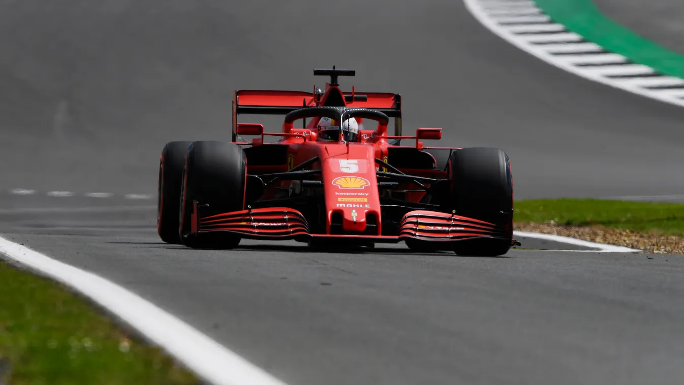 Forma-1, Brit Nagydíj, időmérő, Sebastian Vettel, Ferrari 