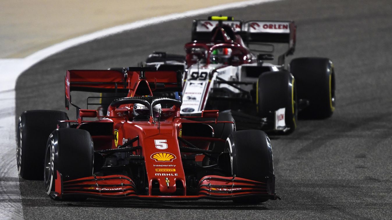 Forma-1, Bahreini Nagydíj, Sebastian Vettel, Antonio Giovinazzi 