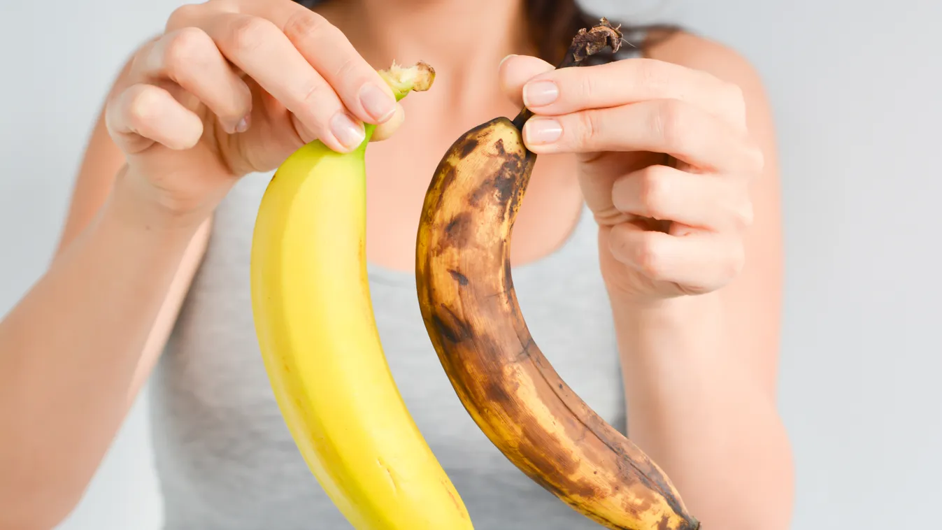 banán, friss-túlérett 