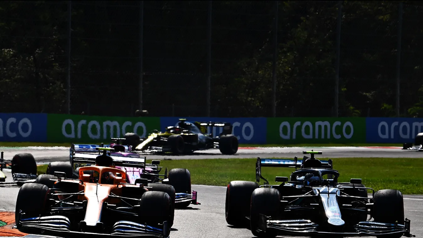 Forma-1, Olasz Nagydíj, Valtteri Bottas, Mercedes, Lando Norris, McLaren 