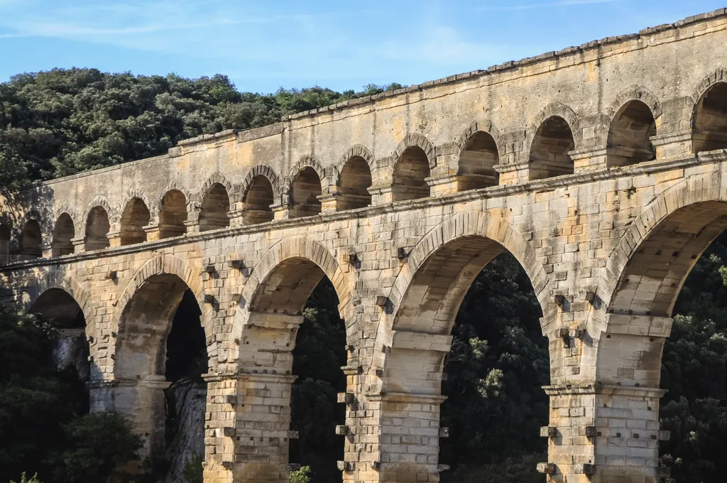 Pont du Gard római kori vízvezeték Franciaország, galéria, 2023 