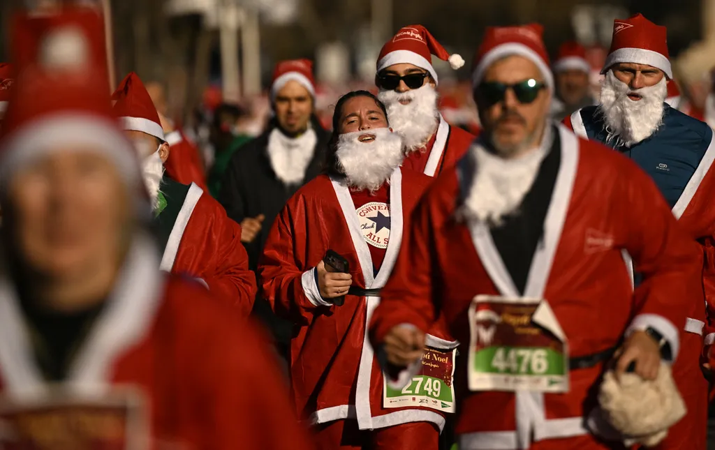 Mikulás, Madrid, karácsony, karácsonyi, futás, futóverseny, mikulás futás, 2023 