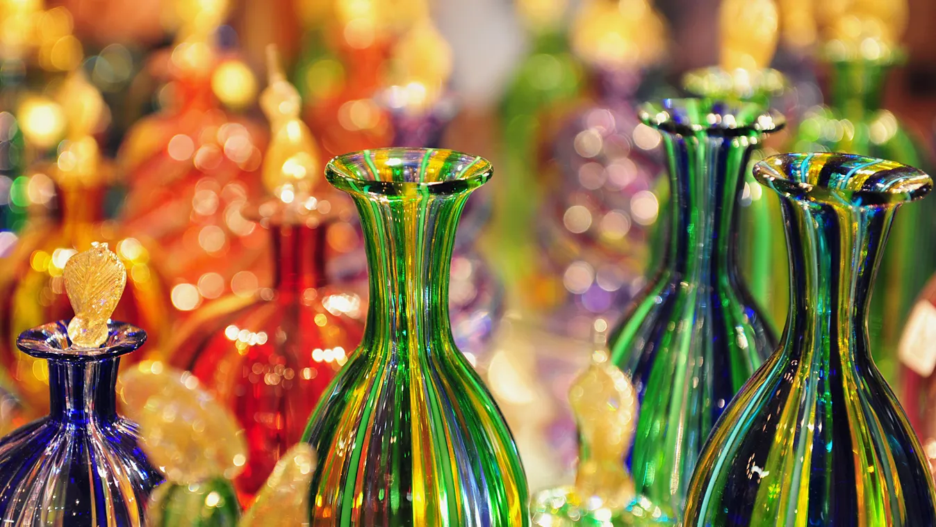 murano üveg, váza, illusztráció 