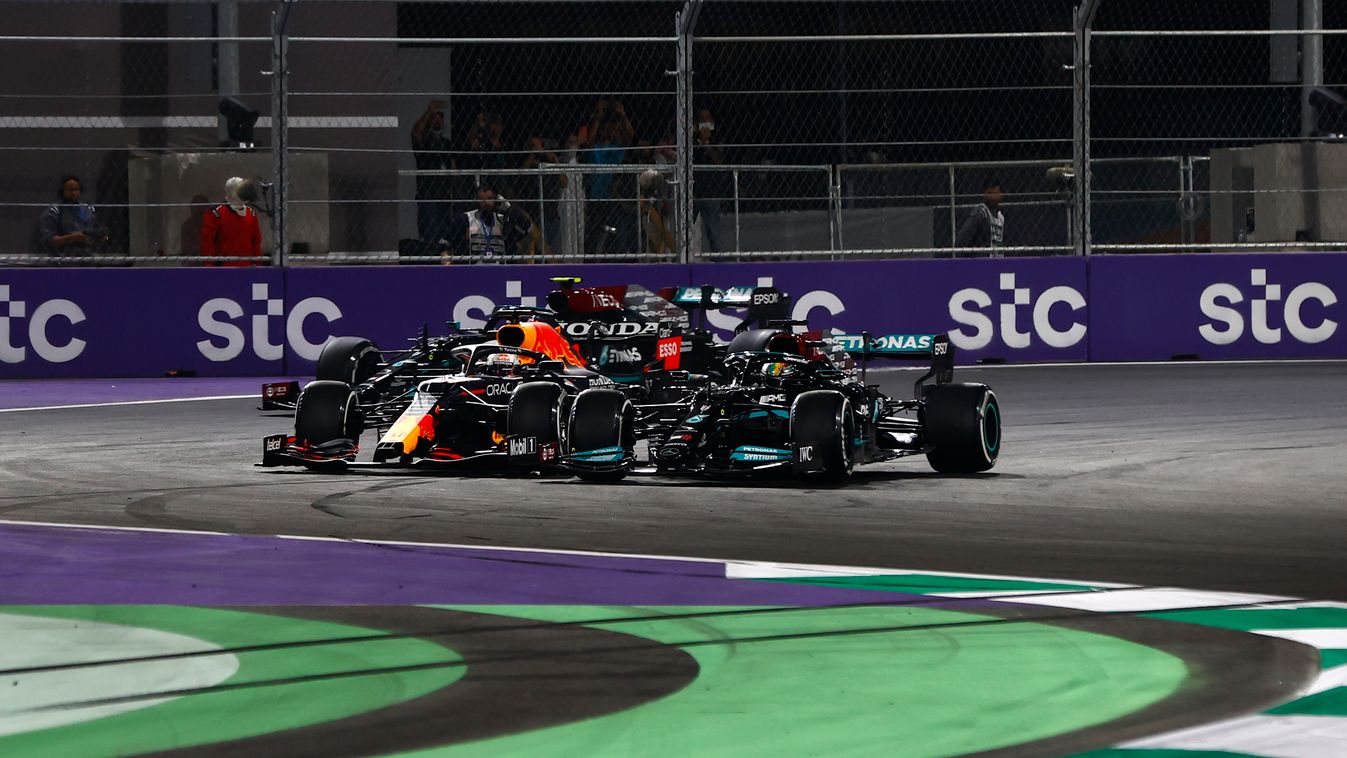 Forma-1, Szaúd-arábiai Nagydíj, Max Verstappen, Lewis Hamilton, Red Bull, Mercedes 