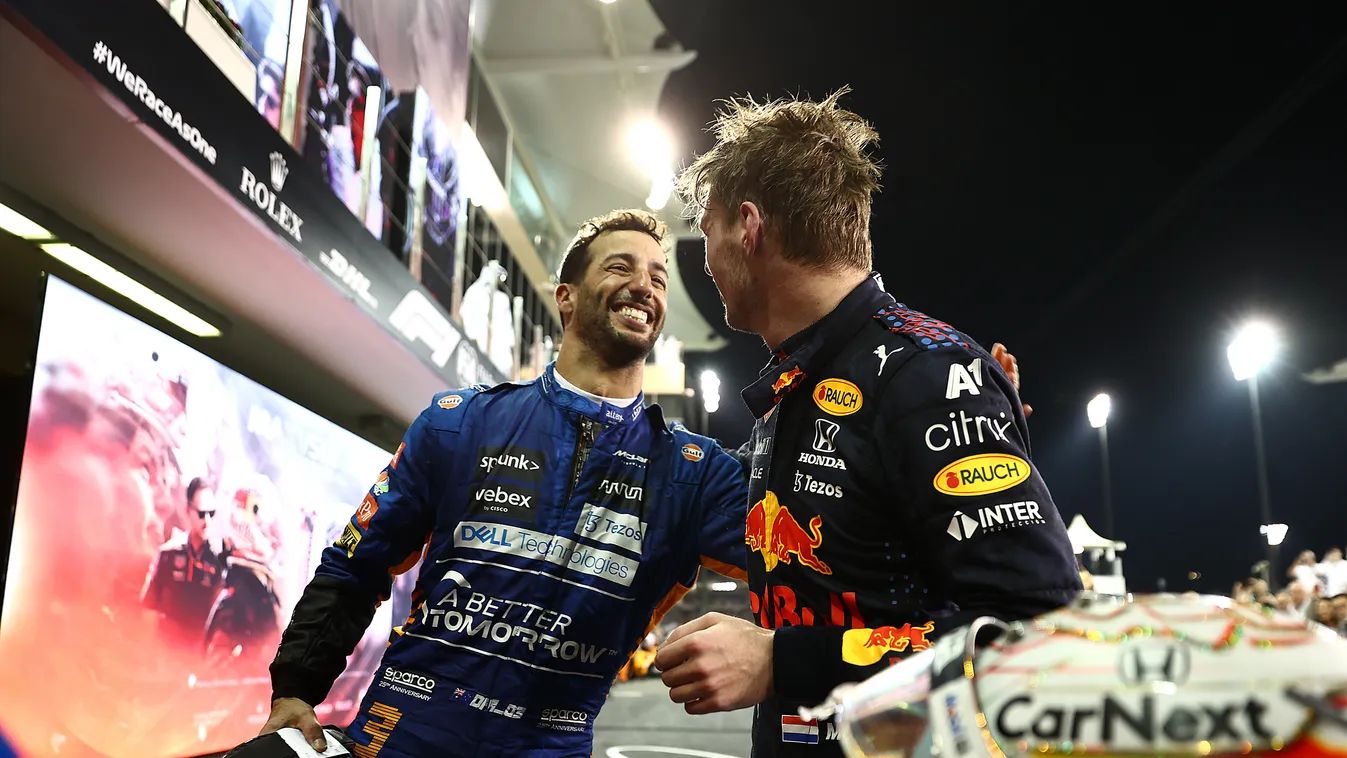 Forma-1, Abu-dzabi Nagydíj, Max Verstappen, Red Bull, Daniel Ricciardo, McLaren 