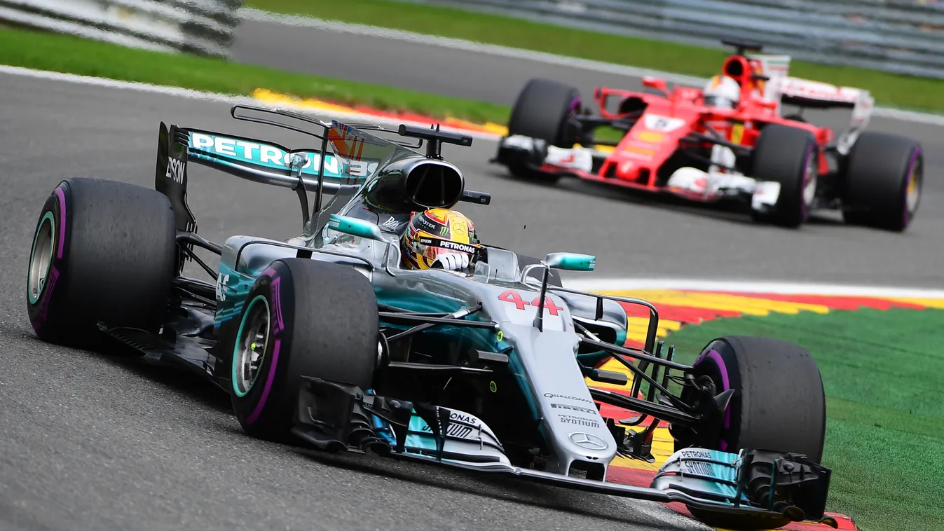 Forma-1, Lewis Hamilton, Mercedes-AMG Petronas, Sebastian Vettel, Scuderia Ferrari, Belga Nagydíj 