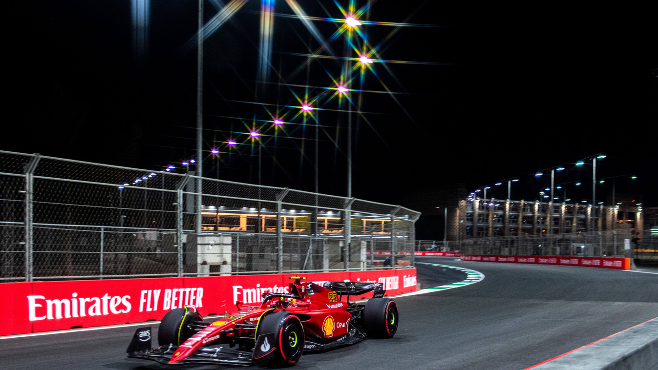 Forma-1, Carlos Sainz, Ferrari, Szaúd-arábiai Nagydíj 2022, szombat 