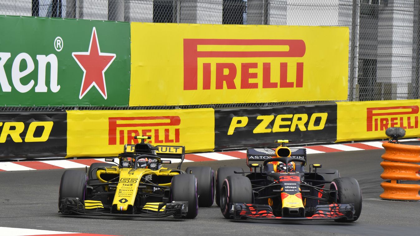 Forma-1, Monacói Nagydíj, Carlos Sainz, Max Verstappen, Renault, Red Bull Racing 
