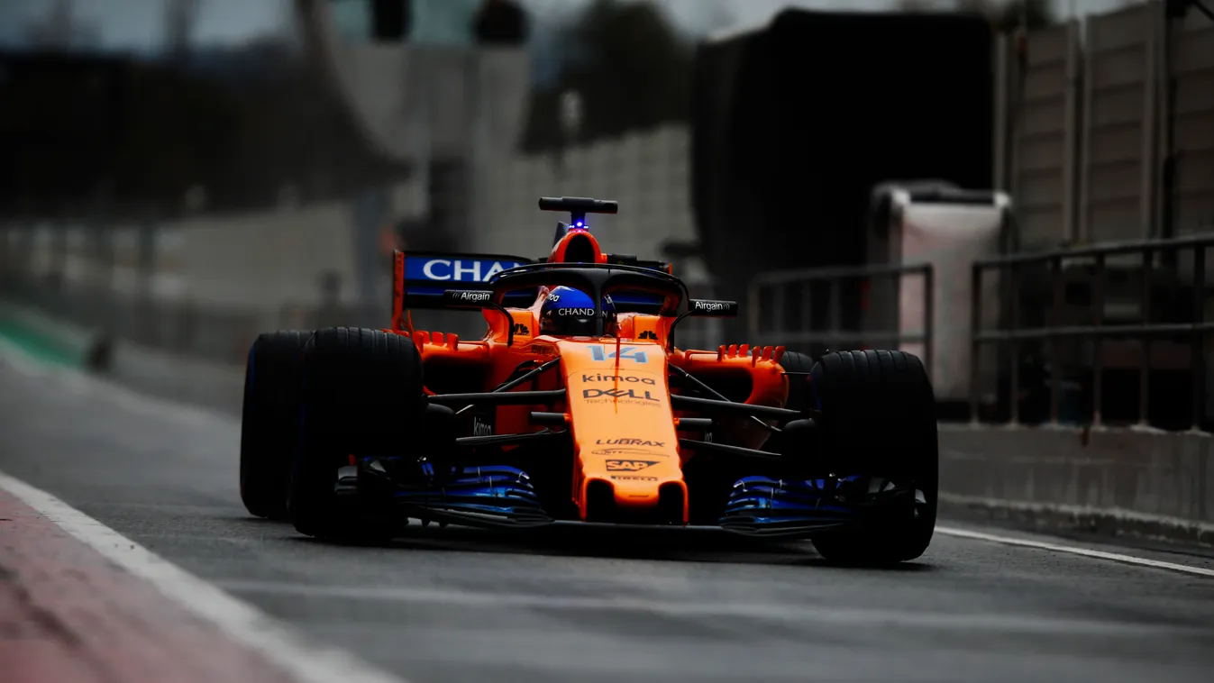 Forma-1, Fernando Alonso, teszt, Barcelona, 2018 