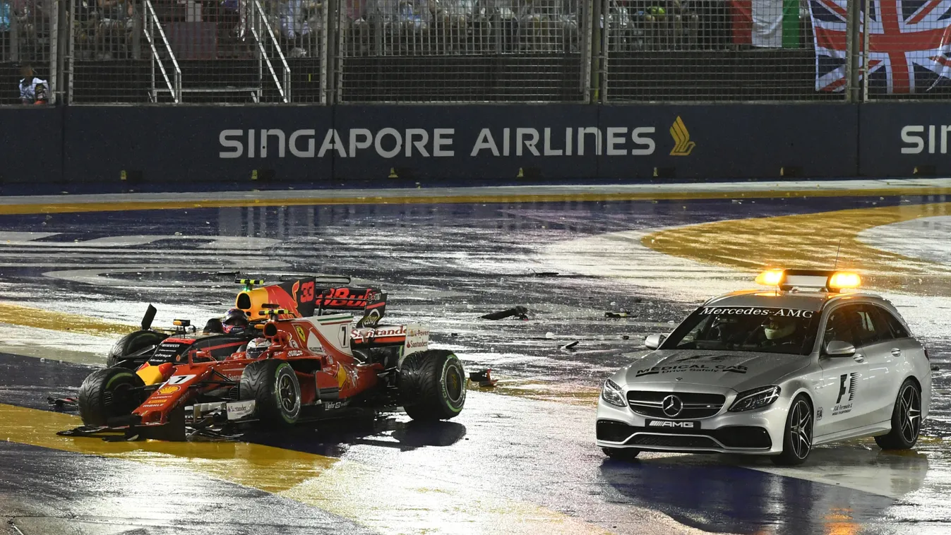 Forma-1, Kimi Räikkönen, Max Verstappen, Szingapúri Nagydíj, Medical Car, Mercedes-AMG C 63 S 