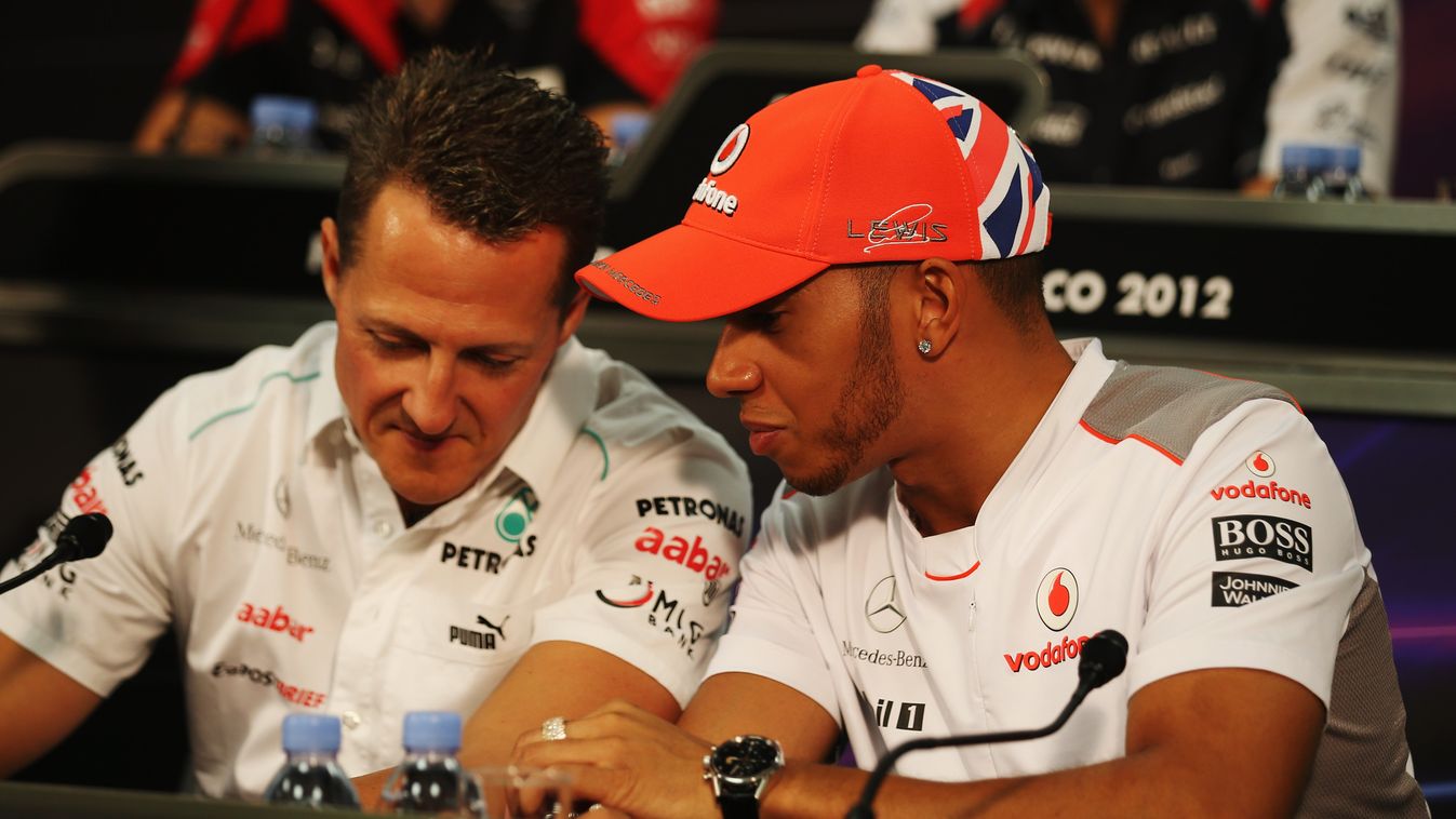Forma-1, Michael Schumacher, Lewis Hamilton, Brit Nagydíj, 2012, McLaren, Mercedes 