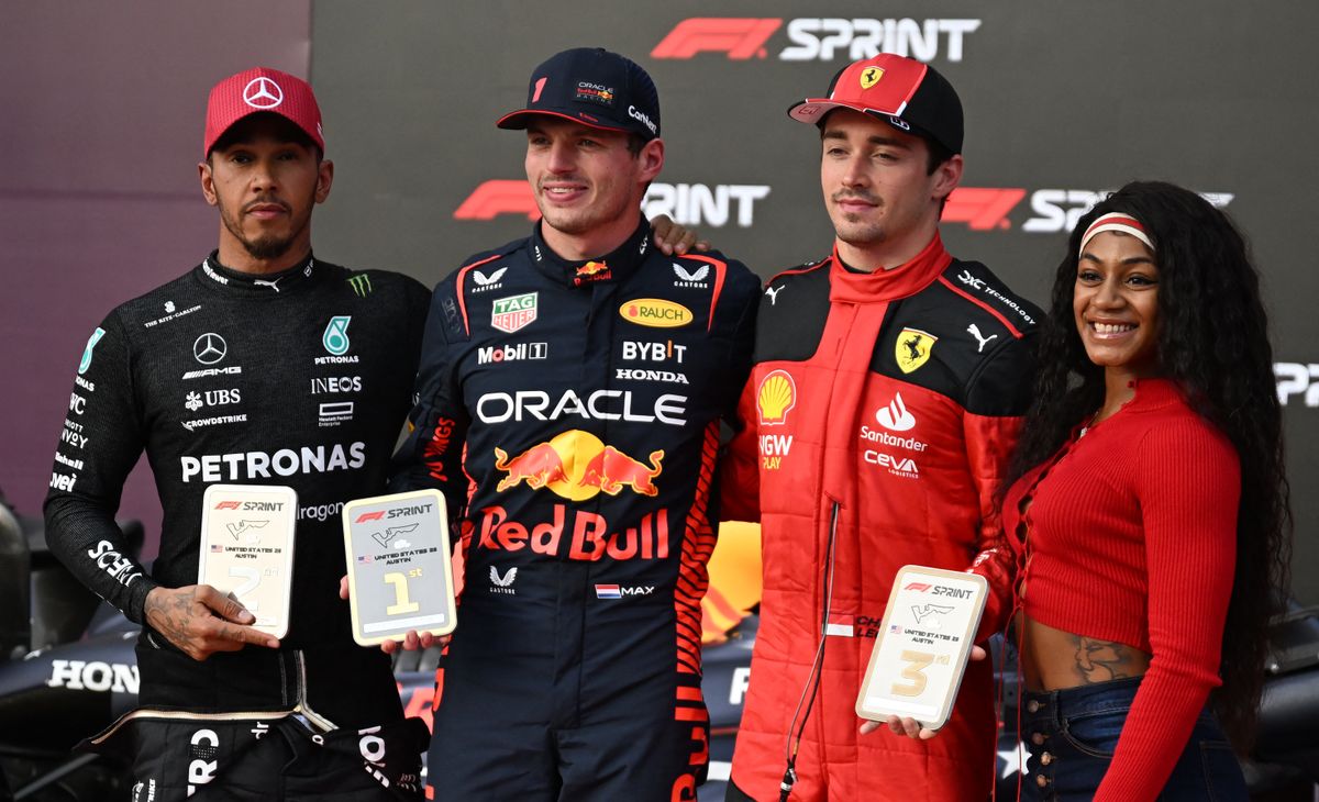 Lewis Hamilton, Charles Leclerc, Max Verstappen