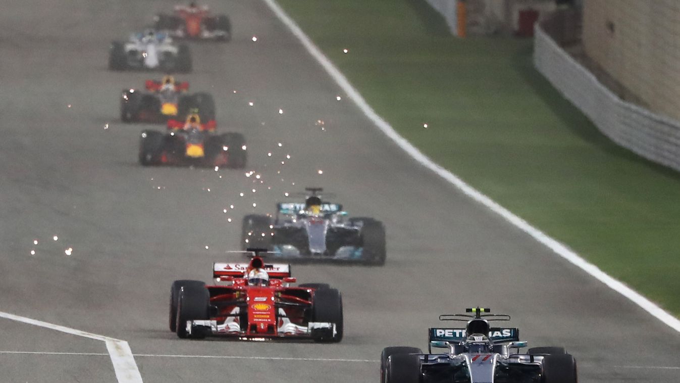 Forma-1, Bahreini Nagydíj, Valtteri Bottas, Mercedes, Sebastian Vettel, Ferrari 