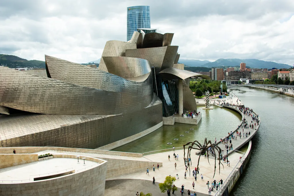 Guggenheim, Múzeum, Bilbao, Spanyolország, múzeum, 