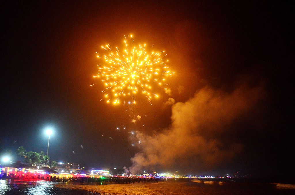 Beach Party | Goa, India a világ legnagyobb szilveszteri bulijai 
  Firework Celebration New Year Celebration Midnight Celebration Goa Horizontal 