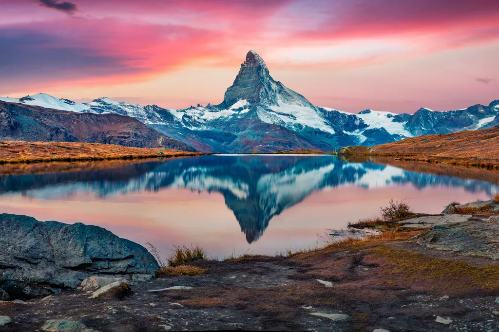 Matterhorn, hegy, hegycsúcs, Alpok, Pennini-Alpok, Svájc, 