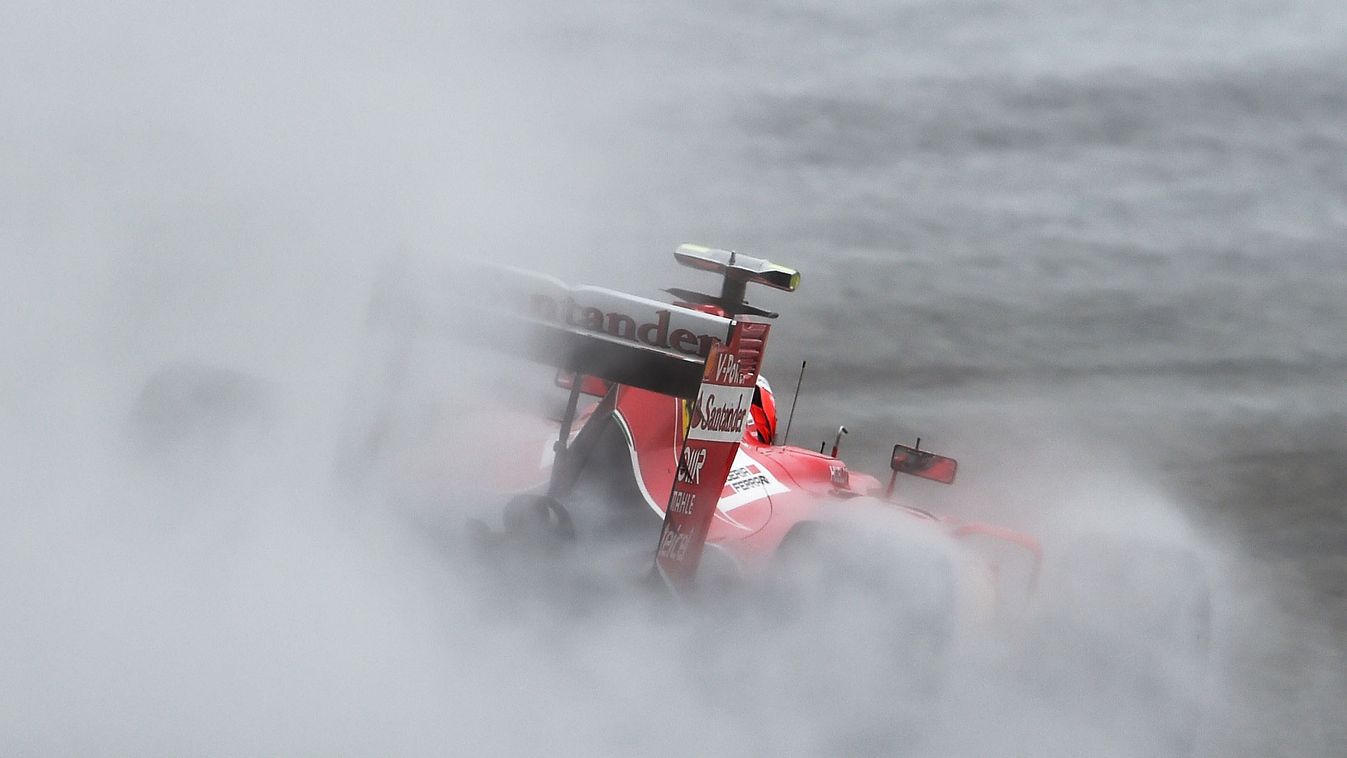 Forma-1, Kimi Räikkönen, Ferrari, USA Nagydíj, eső 