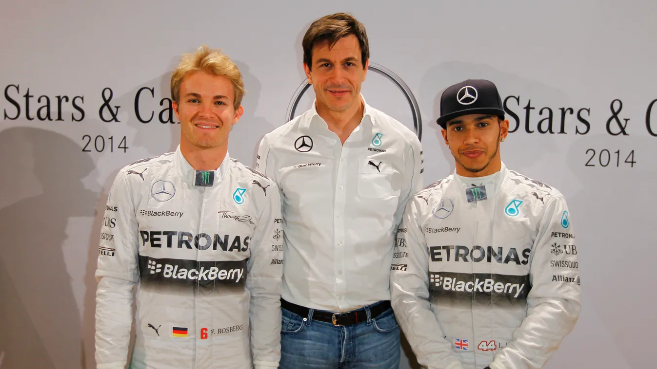 Forma-1, Nico Rosberg, Toto Wolff, Lewis Hamilton 2014 