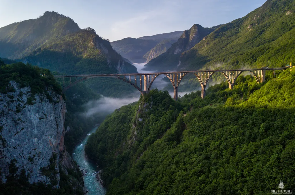 Tara-híd, Tara, híd, folyó, Montenegro 