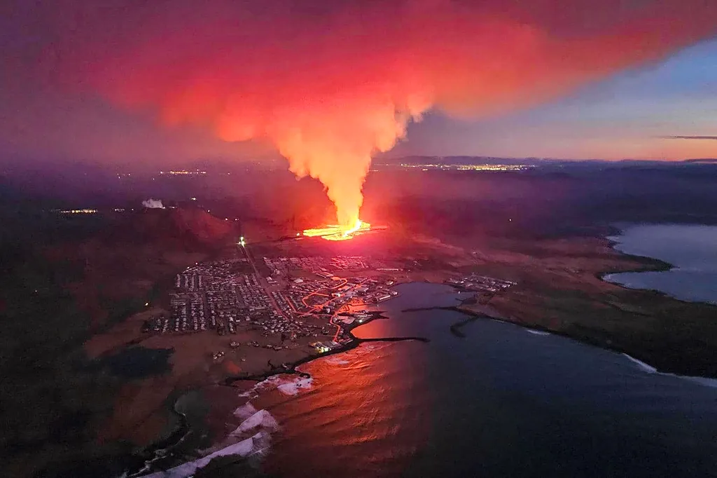Vulkánkitörés Izland, vulkán, 2024.01.15., volcano TOPSHOTS Horizontal 