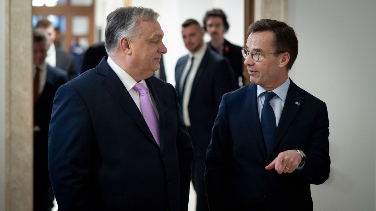 Orbán Viktor fogadta a svéd miniszterelnököt - fotók