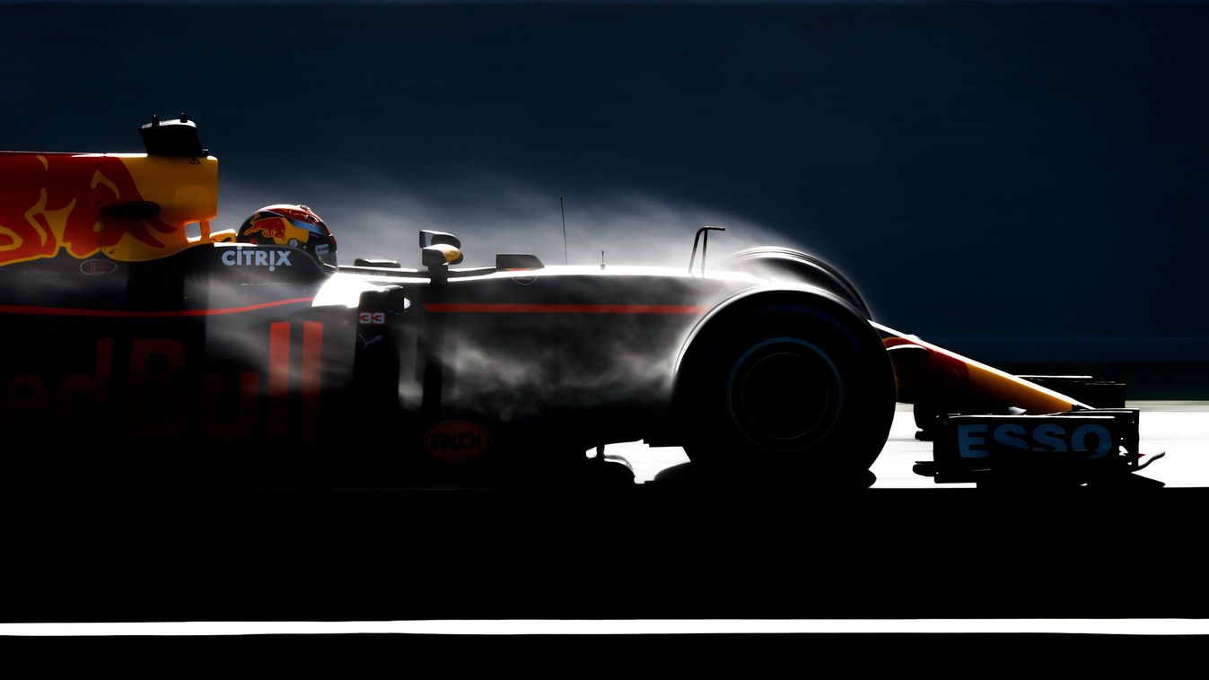 Forma-1, Max Verstappen, Red Bull, eső, teszt 