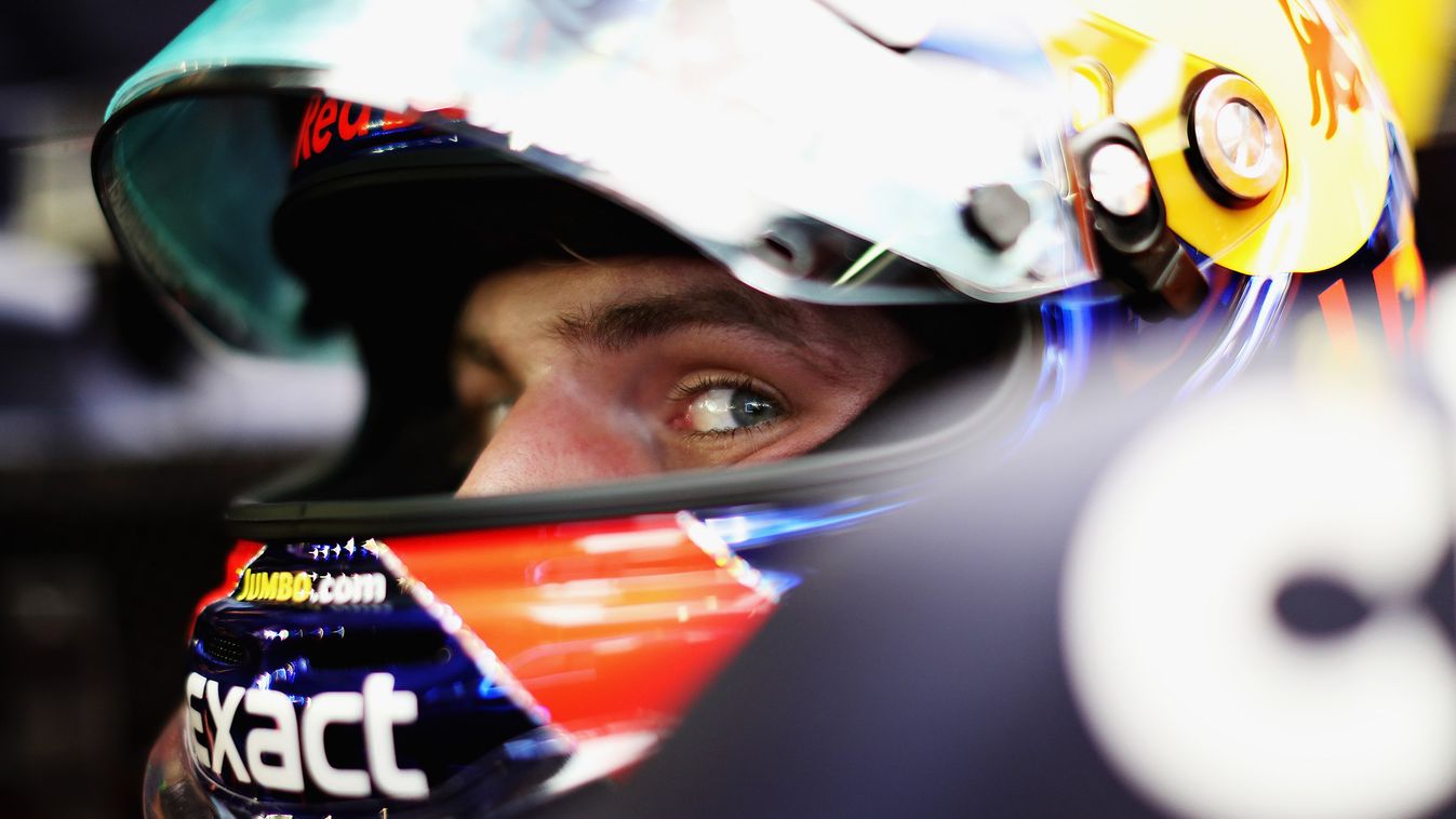F1 Grand Prix of Singapore - Previews P-20170917-00602 SINGAPORE - SEPTEMBER 14:  Max Verstappen of Netherlands and Red Bull Racing prepares for the weekend in the garage during previews ahead of the Formula One Grand Prix of Singapore at Marina Bay Stree