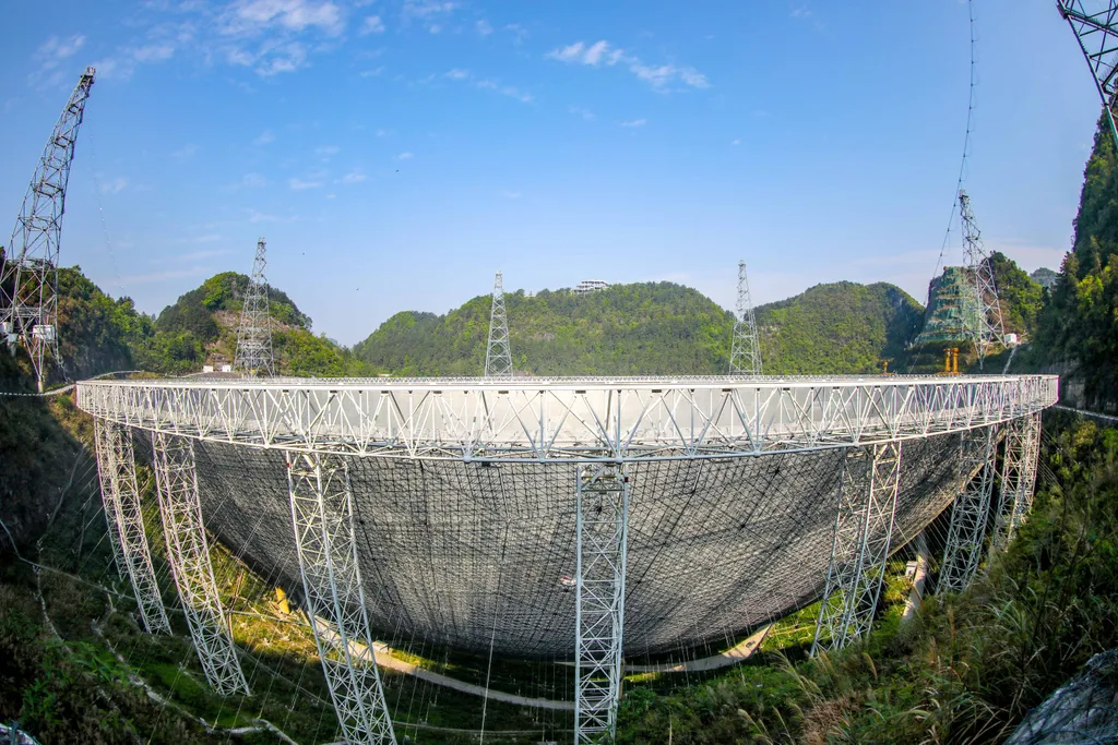 PingtangRádióteleszkóp, Pingtang, rádióteleszkóp, antenna, kína