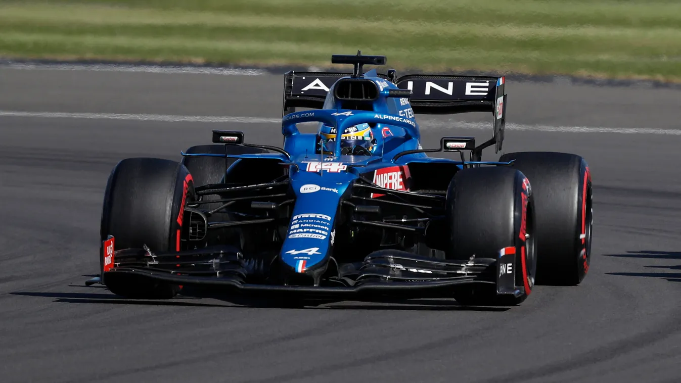 Forma-1, Fernando Alonso, Alpine, Brit Nagydíj 2021, szombat 