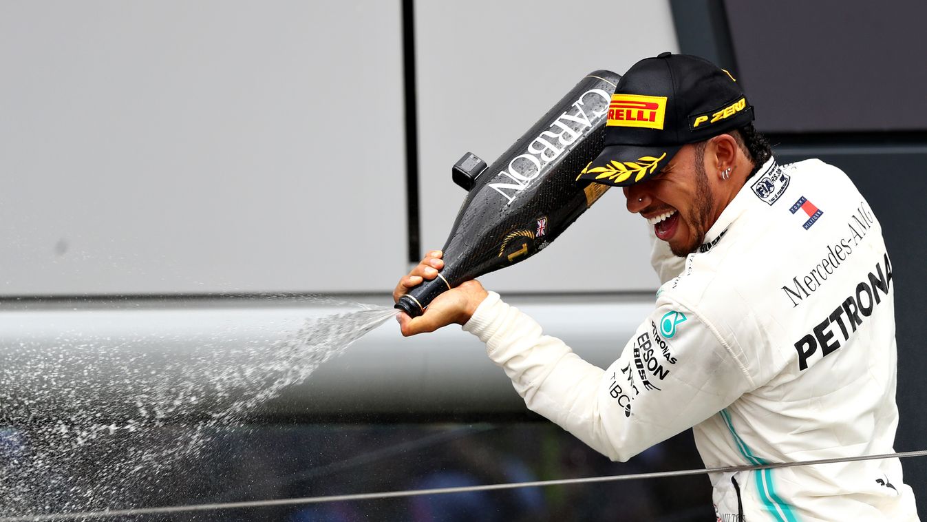 Forma-1, Lewis Hamilton, Mercedes, Brit Nagydíj 2019, dobogó 