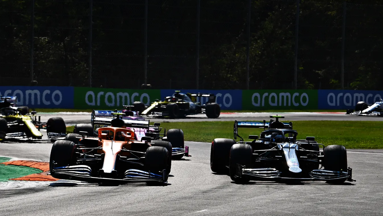 Forma-1, Olasz Nagydíj, Valtteri Bottas, Mercedes, Lando Norris, McLaren 