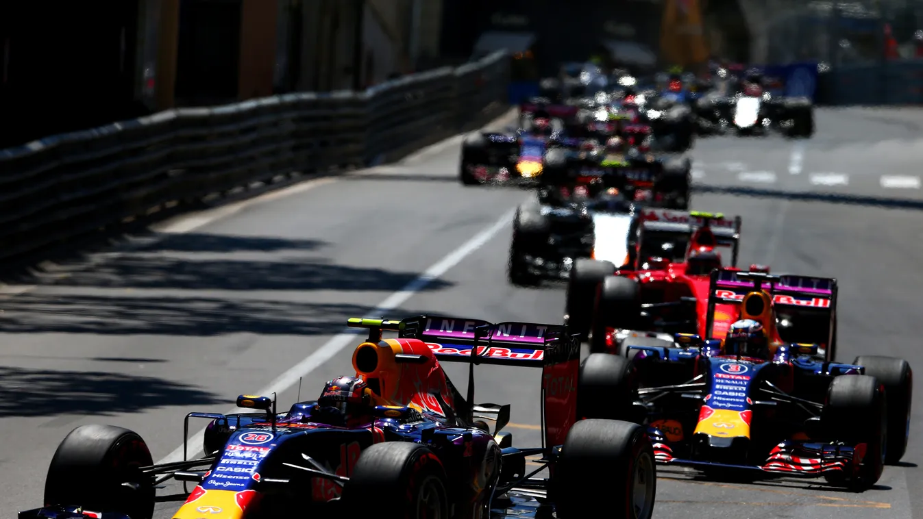Forma-1, Danyiil Kvjat, Daniel Ricciardo, Red Bull Racing, Monaco, Monte Carlo 