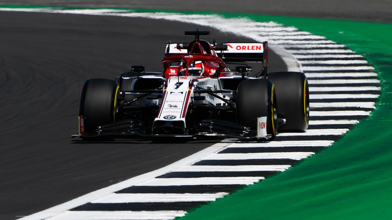 Forma-1, Kimi Räikkönen, Alfa Romeo, Brit Nagydíj, péntek 