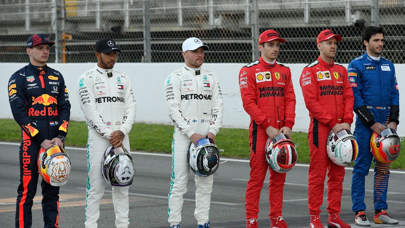 Forma-1, Max Verstappen, Lewis Hamilton, Valtteri Bottas, Charles Leclerc, Sebastian Vettel, Carlos Sainz, Barcelona teszt 