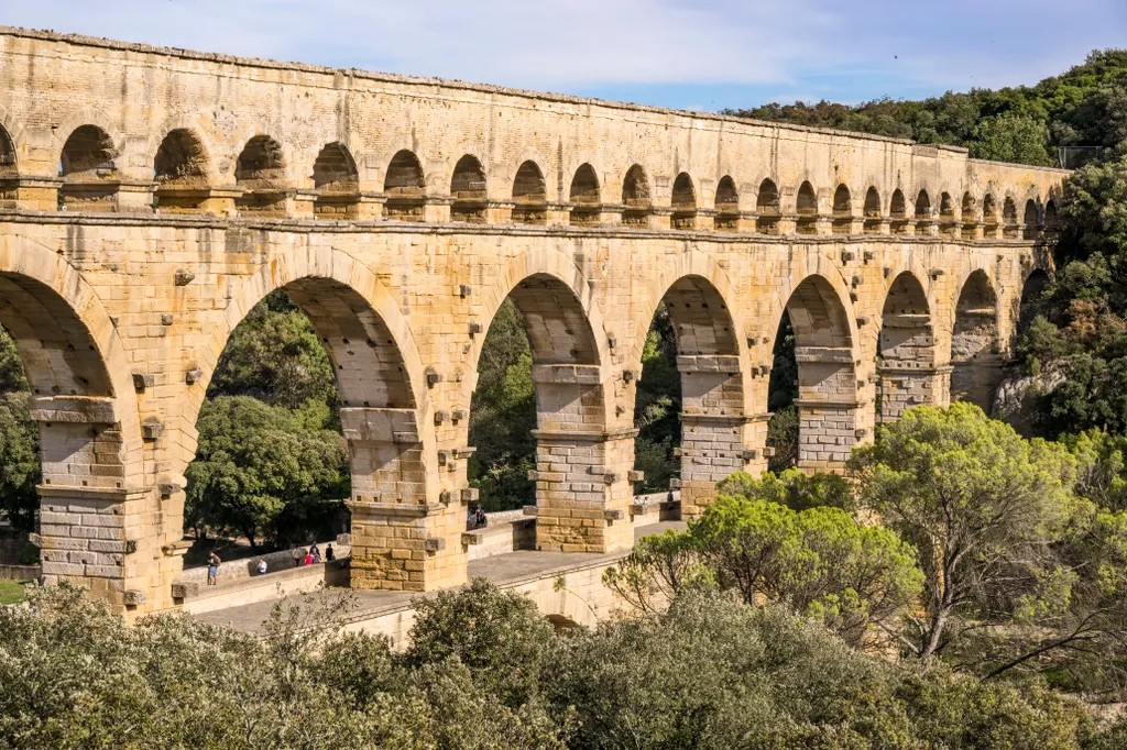 Pont du Gard római kori vízvezeték Franciaország, galéria, 2023 