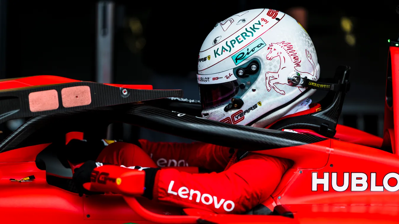 Forma-1, Brit Nagydíj, Sebastian Vettel, Ferrari 