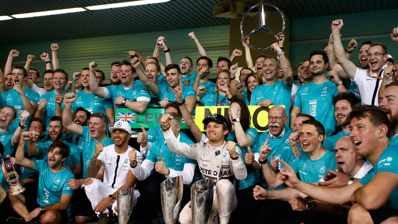 Forma-1, Nico Rosberg, Lewis Hamilton, Mercedes, Abu-dzabi Nagydíj 