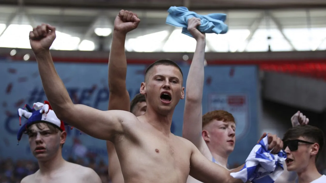 Carlisle United v Stockport County - Sky Bet League 2 Play-Off Final Football League League 2 Soccer Sunday 28th May 2023 Carlisle United vs Stockport County Sky Bet League 2 Carlisle United Play-Off Final Stockport County Wembley Stadium London Tom West/