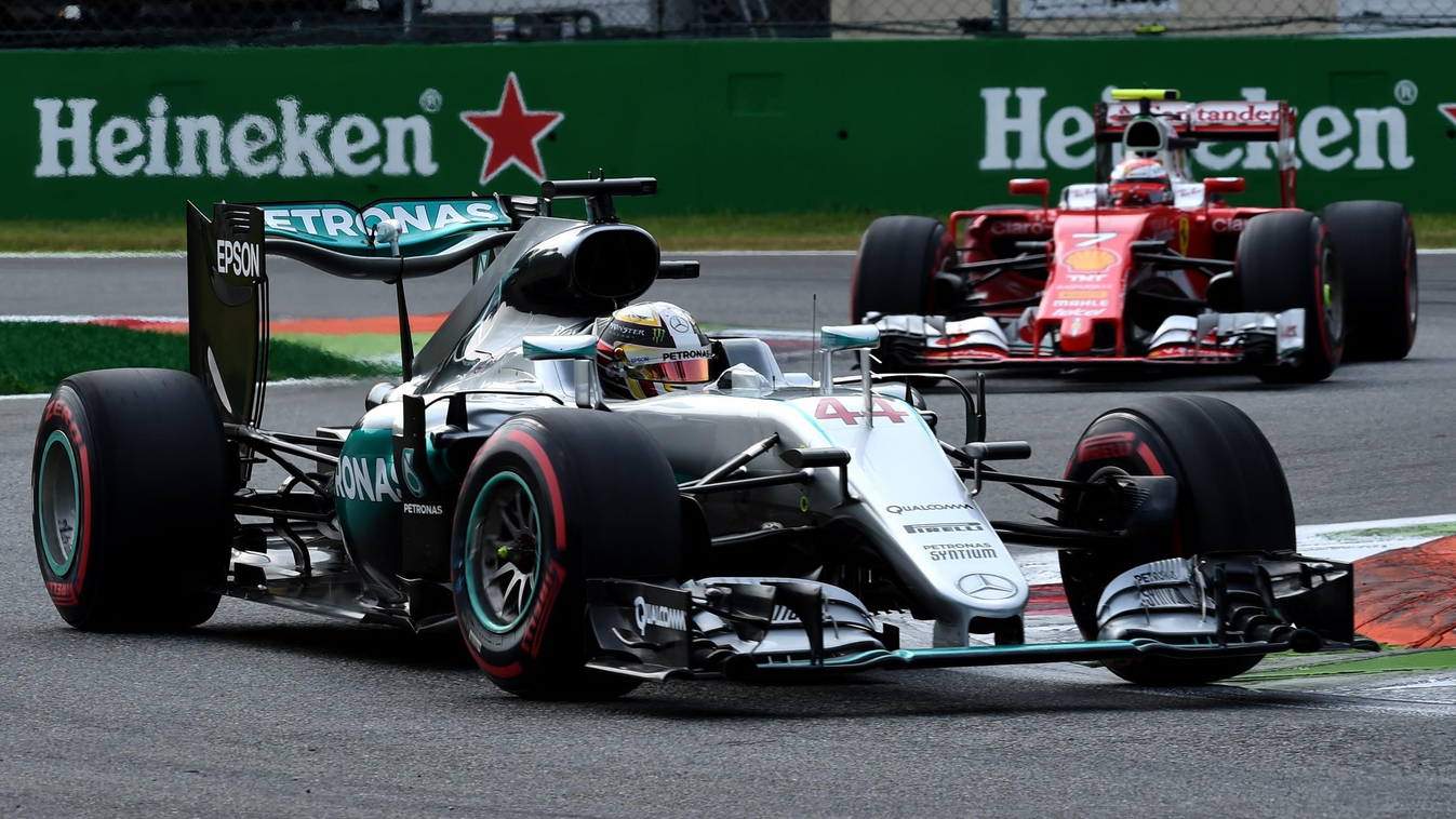 Forma-1, Lewis Hamilton, Mercedes AMG Petronas, Kimi Räikkönen, Scuderia Ferrari, Olasz Nagydíj, Heineken 